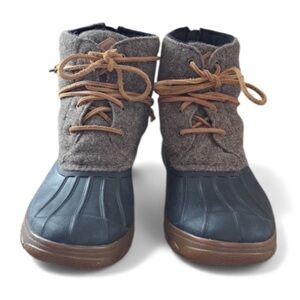 Sperry Women s Saltwater Wedge Tide Wool Rain Boot Size 9